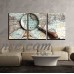 wall26 - 3 Piece Canvas Wall Art - Vintage Magnifying Glass on an Old Map. - Modern Home Decor Stretched and Framed Ready to Hang - 16"x24"x3 Panels   